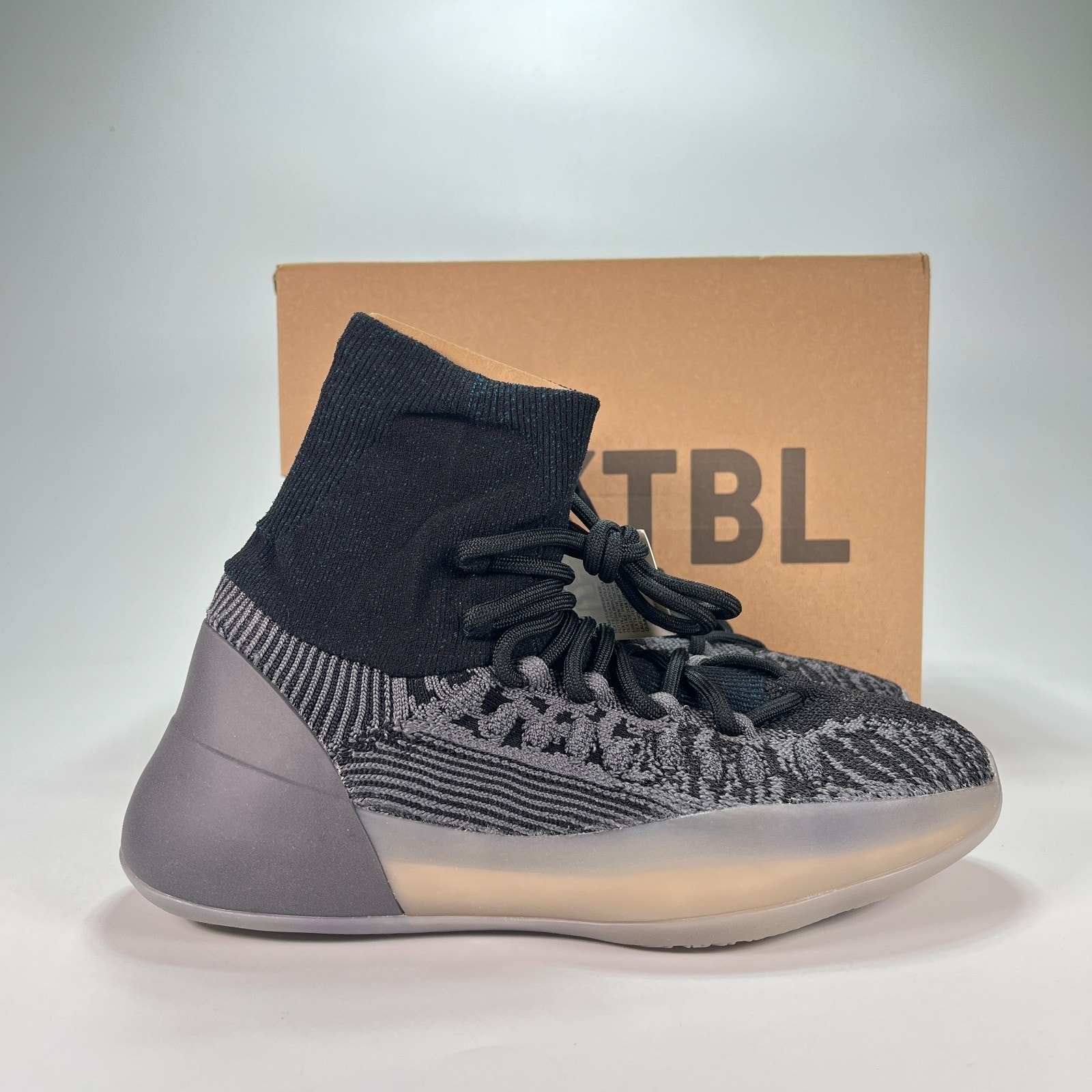 Adidas Yeezy Bsktbl Knit Grey Black Basketball Shoes Gv8294 Mens Sz 6 Womens 7.5